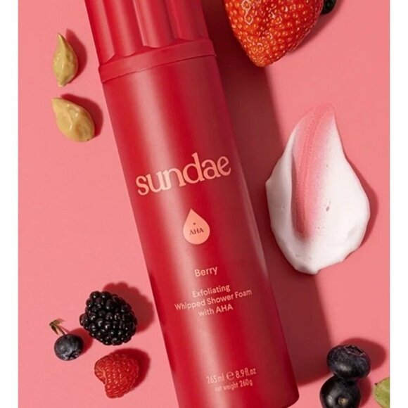 Sundae Whipped Shower Foam Exfoliating AHA Berry for All Adult Skin Types - Picture 4 of 4